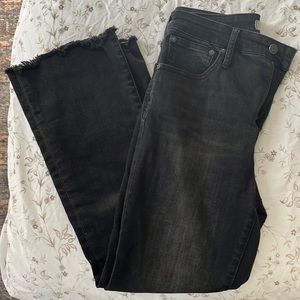 Madewell Curvy Cali Demi Boot Jeans Raw Hem 28